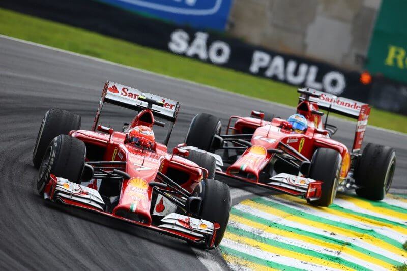 F1 2014 Brazil alonso vs kimmi